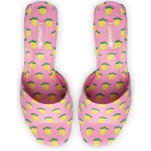 LARROUDE
Made In Brazil Leather Ivy Flat Mule Sandals